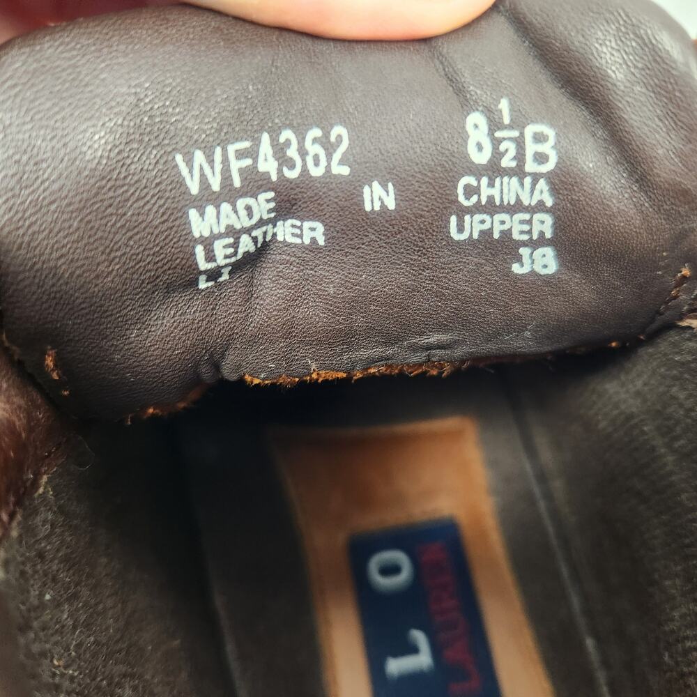 Ralph Lauren Otero Mid Hiking Boot in Tan Brown Women Size 8.5 - Picture 9 of 11